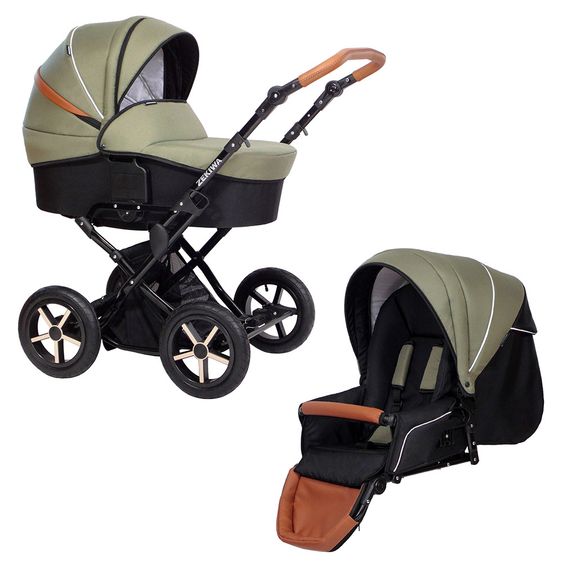 Zekiwa Kombi-Kinderwagen Touring Cross - Green
