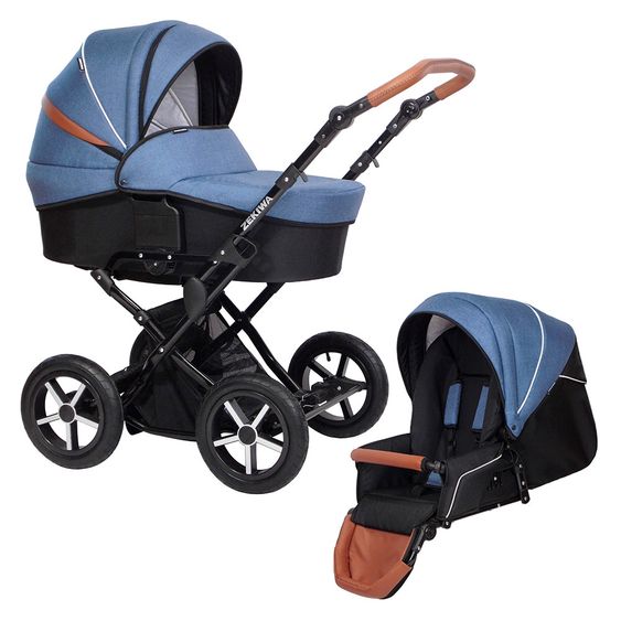 Zekiwa Kombi-Kinderwagen Touring Cross - Jeans