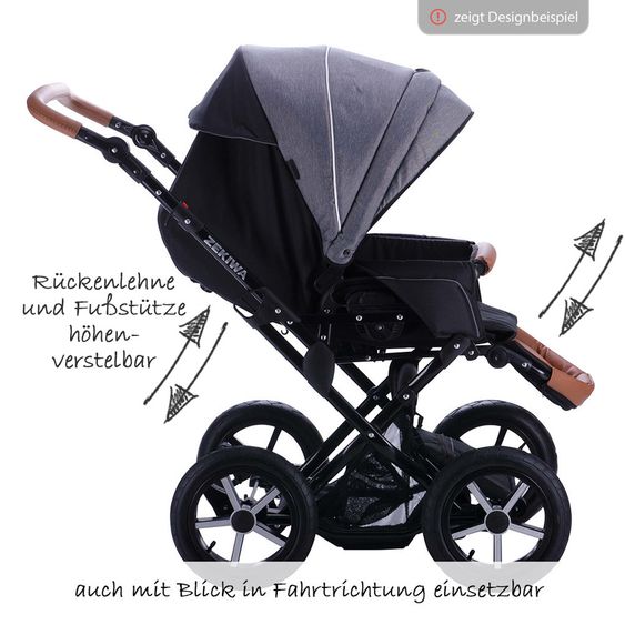 Zekiwa Kombi-Kinderwagen Touring Cross - Jeans