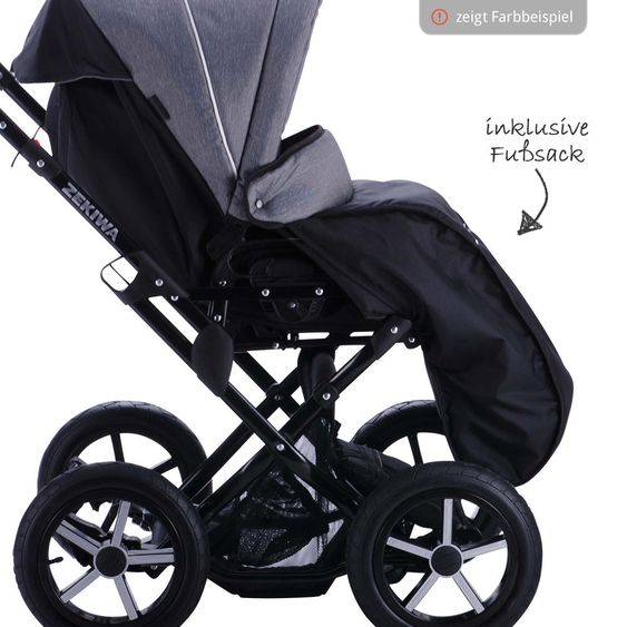 Zekiwa Kombi-Kinderwagen Touring Cross - Jeans