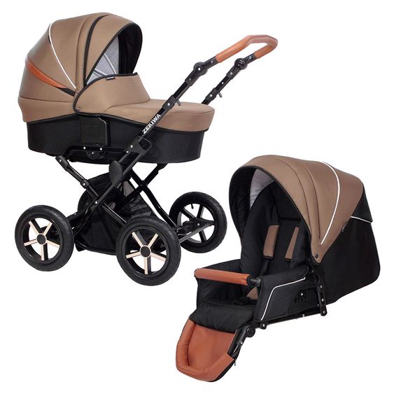 Zekiwa Kombi-Kinderwagen Touring Cross - Schoko