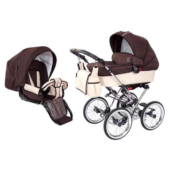 Zekiwa Kombi-Kinderwagen Tramper - Dessin Minikaro Braun Beige