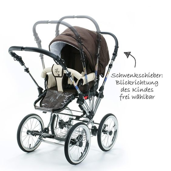Zekiwa Kombi-Kinderwagen Tramper - Dessin Minikaro Braun Beige