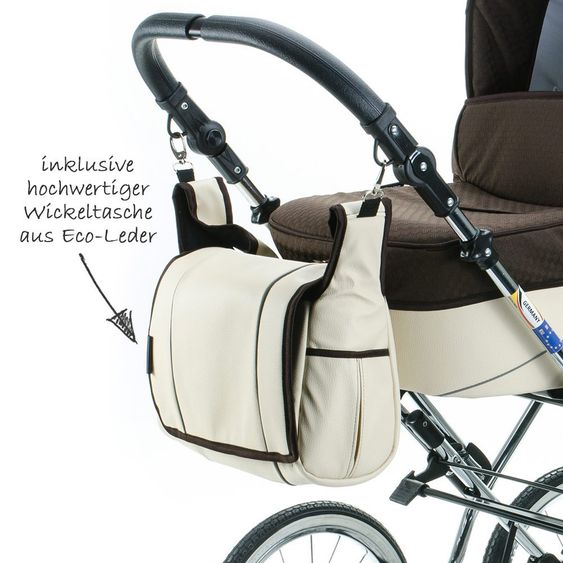 Zekiwa Kombi-Kinderwagen Tramper - Dessin Minikaro Braun Beige