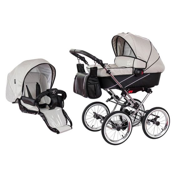Zekiwa Kombi-Kinderwagen Tramper - Dessin Minikaro Grey Schwarz