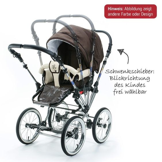 Zekiwa Kombi-Kinderwagen Tramper - Dessin Minikaro Schwarz Grey