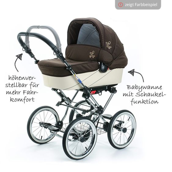 Zekiwa Kombi-Kinderwagen Tramper - Goldbraun