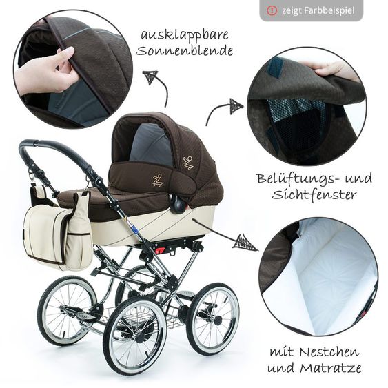 Zekiwa Kombi-Kinderwagen Tramper - Goldbraun