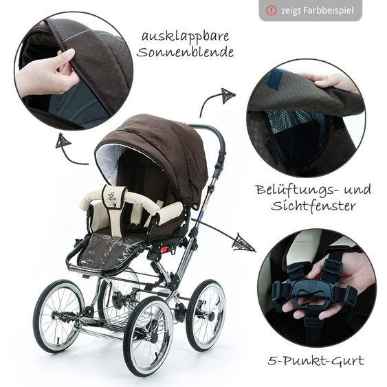 Zekiwa Kombi-Kinderwagen Tramper - Goldbraun