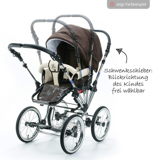 Zekiwa Kombi-Kinderwagen Tramper - Goldbraun