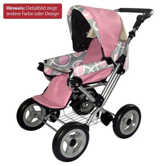 Zekiwa Kombi-Puppenwagen Zeki de Luxe - Fuchsia