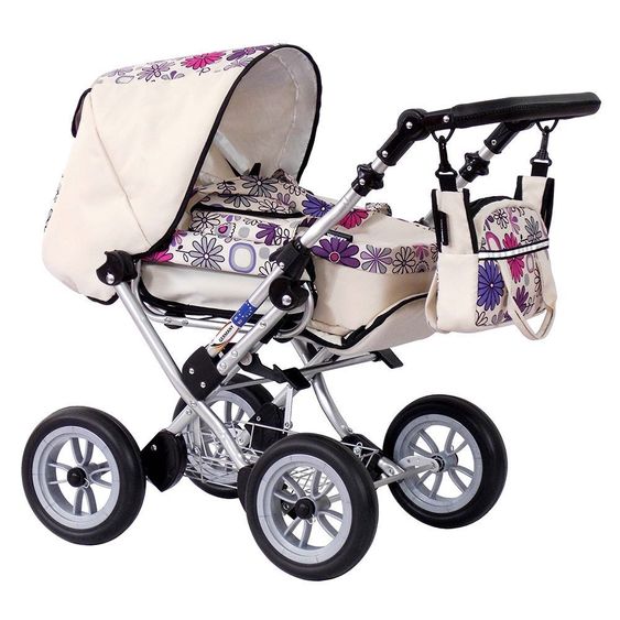 Zekiwa Kombi-Puppenwagen Zeki Elegance - Blume Beige
